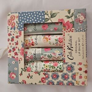 New set of 4 Cath Kidston Lip Balm Set NEW